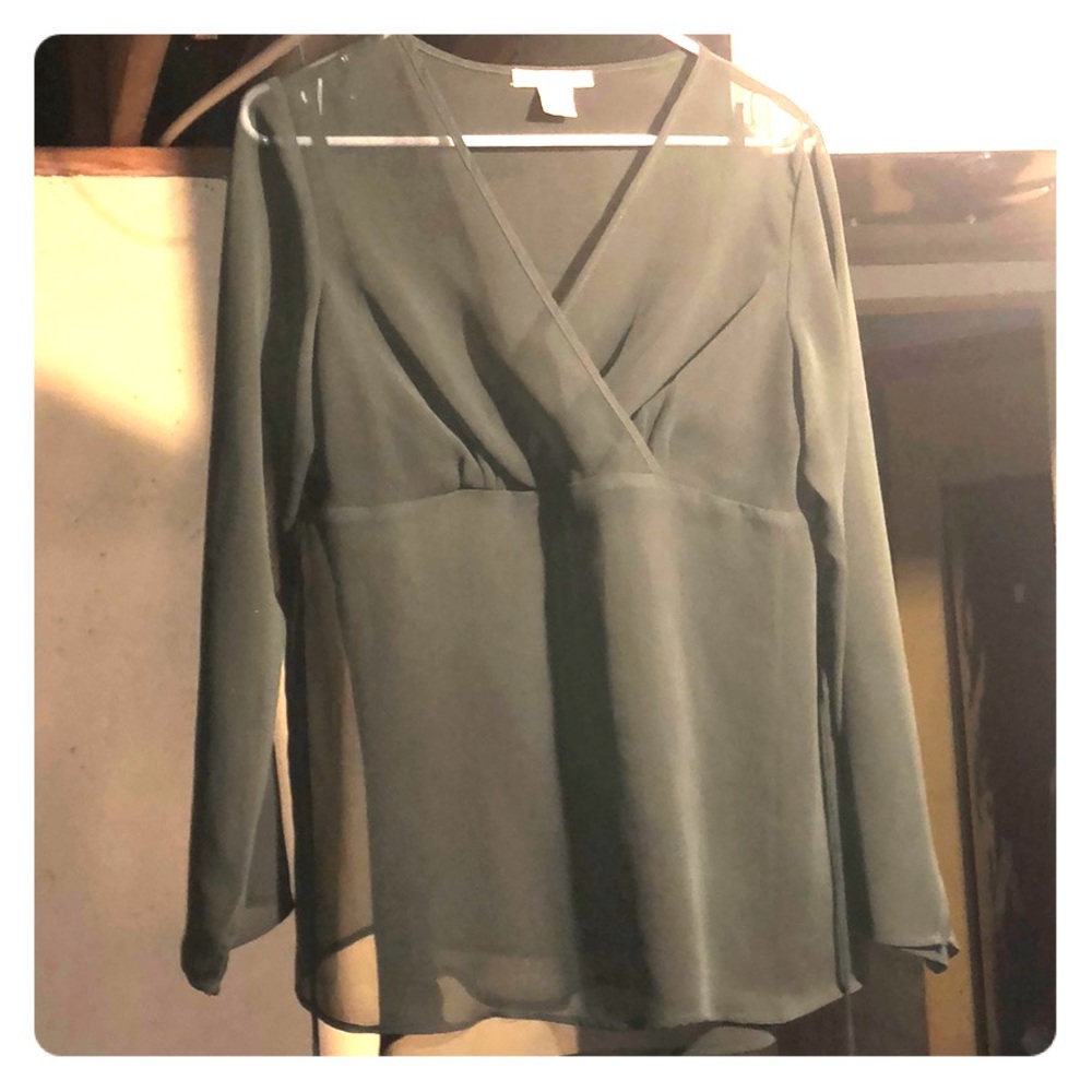 Two piece green blouse